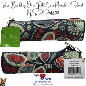 Vera Bradley On a Roll Case Nomadic Floral MSRP $18.00 8.25" w x 7.0" h x 2.0" d